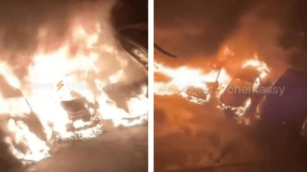 Пожежа у Черкасах: вогонь знищив кілька автомобілів
