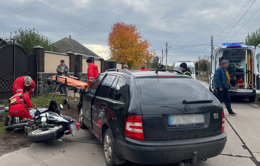 У Золотоноші сталася ДТП: постраждали двоє підлітків